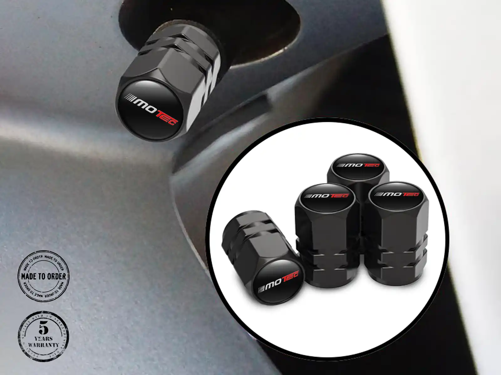 Motec Valve Caps for Car Metallic Style